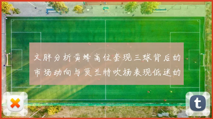 文胖分析黄蜂高位套现三球背后的市场动向与莫兰特吹杨表现低迷的影响